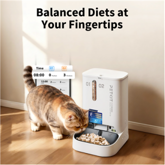 PETKIT YumShare Dual-hopper 2 Automatic Feeder with Camera | Capacity 5 L | Material ABS, 304 stainless steel | White PETKIT YumShare Dual-hopper 2 Automatic Feeder with Camera | Capacity 5 L | Material ABS, 304 stainless steel | White