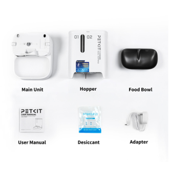PETKIT YumShare Dual-hopper 2 Automatic Feeder with Camera | Capacity 5 L | Material ABS, 304 stainless steel | White PETKIT YumShare Dual-hopper 2 Automatic Feeder with Camera | Capacity 5 L | Material ABS, 304 stainless steel | White