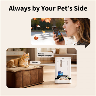 PETKIT YumShare Dual-hopper 2 Automatic Feeder with Camera | Capacity 5 L | Material ABS, 304 stainless steel | White PETKIT YumShare Dual-hopper 2 Automatic Feeder with Camera | Capacity 5 L | Material ABS, 304 stainless steel | White