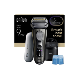 Braun Shaver | Series 9 Pro+ 9675cc | Operating time (max) 60 min | Wet & Dry | Lithium Ion | Grey Braun Shaver | Series 9 Pro+ 9675cc | Operating time (max) 60 min | Wet & Dry | Lithium Ion | Grey