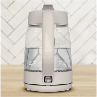 TEFAL Kettle | KO2G0BE0 | 2000 W | Electric | 1.7 L | Glass | 360 rotational base | Grey/Transparent