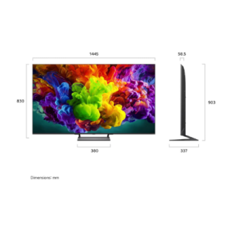 LG QNED 4K evo AI Mini LED TV | 65QNED93B6A | 65 | Smart TV | webOS | UHD | Black LG QNED 4K evo AI Mini LED TV | 65QNED93B6A | 65 | Smart TV | webOS | UHD | Black