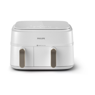 Philips Double basket Airfryer | NA353/10 3000 series | Power 2750 W | Capacity 9 L | Rapid Air Plus | White Philips Double basket Airfryer | NA353/10 3000 series | Power 2750 W | Capacity 9 L | Rapid Air Plus | White