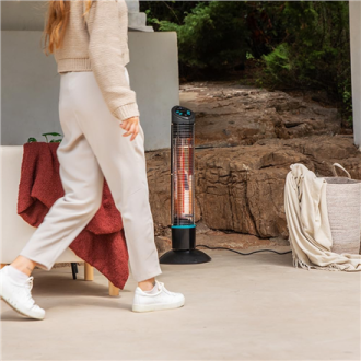 Cecotec ReadyWarm 1000 Power Tower | Halogen Heater | 1000 W | Number of power levels 2 | Black | IP55 Cecotec ReadyWarm 1000 Power Tower | Halogen Heater | 1000 W | Number of power levels 2 | Black | IP55