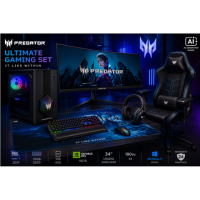 Acer Ultimate Gaming Set | Orion 3000 + X34 V3 + PGC371 + Aethon 700 + Galea 550 + Cestus 333 + PMP470 | Desktop | Tower | Intel 