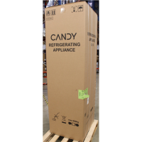 SALE OUT. Candy ECN2CQTEX206 Refrigerator, E, Freestanding, Combi, Height 205cm, Fridge net 289 L, Freezer net 120 L, Stainless  