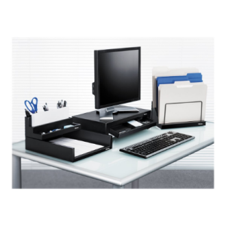 Fellowes | Designer Suites Monitor Riser | Height adjustment | Black Fellowes | Designer Suites Monitor Riser | Height adjustment | Black