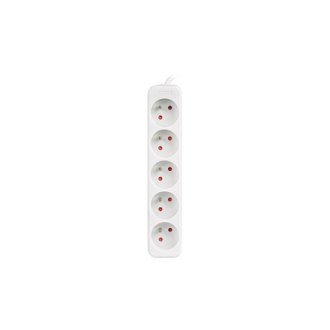 Lanberg Cable Power Strip, 5X French Outlets Quality-Grade Copper, 1.5 m | PS0-05E-0150-W Lanberg Cable Power Strip, 5X French Outlets Quality-Grade Copper, 1.5 m | PS0-05E-0150-W