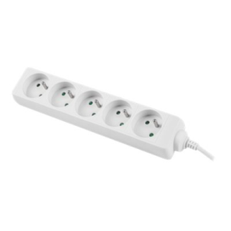 Lanberg Cable Power Strip, 5X French Outlets Quality-Grade Copper, 1.5 m | PS0-05E-0150-W Lanberg Cable Power Strip, 5X French Outlets Quality-Grade Copper, 1.5 m | PS0-05E-0150-W