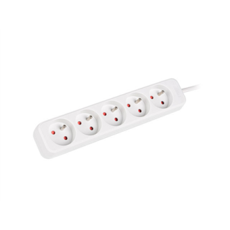 Lanberg Cable Power Strip, 5X French Outlets Quality-Grade Copper, 1.5 m | PS0-05E-0150-W Lanberg Cable Power Strip, 5X French Outlets Quality-Grade Copper, 1.5 m | PS0-05E-0150-W
