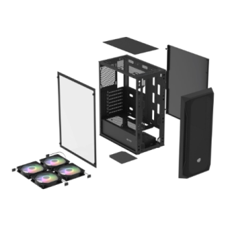 Fury PC Case | SHOBO SH8F ARGB | Midi Tower | Black Fury PC Case | SHOBO SH8F ARGB | Midi Tower | Black