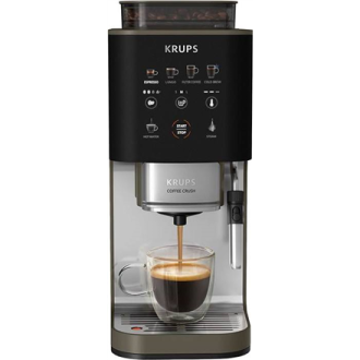 Krups | Coffee Maker | SA403BE0 Crush Experience | Pump pressure 15 bar | Built-in milk frother | Automatic | Black/Silver | 137 Krups | Coffee Maker | SA403BE0 Crush Experience | Pump pressure 15 bar | Built-in milk frother | Automatic | Black/Silver | 137