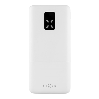 Fixed Power bank Zen 20 with LCD display and PD 20W output | FIXZEN-20-WH | 20000 mAh | White Fixed Power bank Zen 20 with LCD display and PD 20W output | FIXZEN-20-WH | 20000 mAh | White