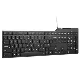 Lenovo USB-A Wired Smartcard Keyboard 5000 | Keyboard | Wired | Estonian | Plunger Type Switch | Black | Brown Box Lenovo USB-A Wired Smartcard Keyboard 5000 | Keyboard | Wired | Estonian | Plunger Type Switch | Black | Brown Box
