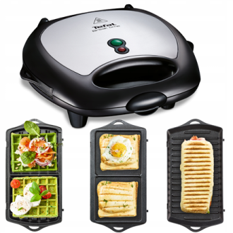 TEFAL | Sandwitch Maker | SW614831 | 700 W | Number of plates 3 | Black/Stainless Steel TEFAL | Sandwitch Maker | SW614831 | 700 W | Number of plates 3 | Black/Stainless Steel