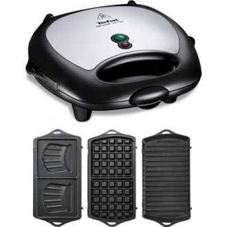 TEFAL | Sandwitch Maker | SW614831 | 700 W | Number of plates 3 | Black/Stainless Steel TEFAL | Sandwitch Maker | SW614831 | 700 W | Number of plates 3 | Black/Stainless Steel