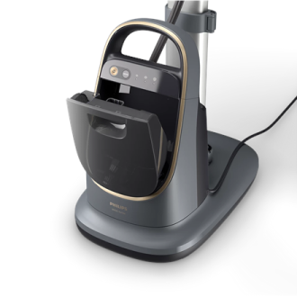 Philips 8500 Series All-in-One Ironing Solution | AIS8540/80 | Stand Steamer | 2200 W | 1.2 L | 90 g/min | Dark slate/Gold Philips 8500 Series All-in-One Ironing Solution | AIS8540/80 | Stand Steamer | 2200 W | 1.2 L | 90 g/min | Dark slate/Gold