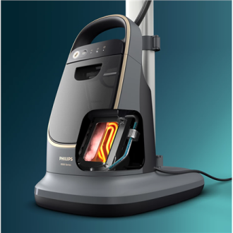 Philips 8500 Series All-in-One Ironing Solution | AIS8540/80 | Stand Steamer | 2200 W | 1.2 L | 90 g/min | Dark slate/Gold Philips 8500 Series All-in-One Ironing Solution | AIS8540/80 | Stand Steamer | 2200 W | 1.2 L | 90 g/min | Dark slate/Gold