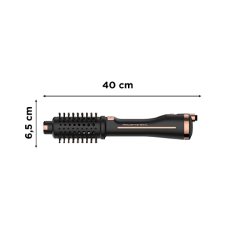 Rowenta | Styling Hair Brush | CF9620 | Temperature (max) 80 C | Number of heating levels 3 | Black/Gold Rose Rowenta | Styling Hair Brush | CF9620 | Temperature (max) 80 C | Number of heating levels 3 | Black/Gold Rose