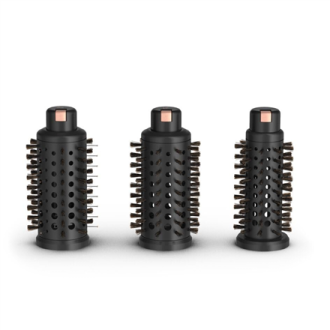 Rowenta | Styling Hair Brush | CF9620 | Temperature (max) 80 C | Number of heating levels 3 | Black/Gold Rose Rowenta | Styling Hair Brush | CF9620 | Temperature (max) 80 C | Number of heating levels 3 | Black/Gold Rose