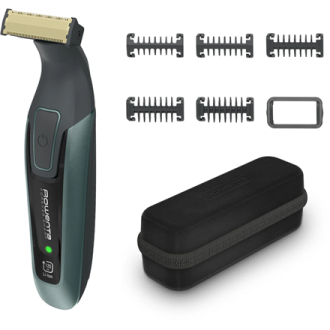 Rowenta Beard Trimmer | TN6044E0 | Cordless | Number of length steps 6 | Wet & Dry | Black/Green Rowenta Beard Trimmer | TN6044E0 | Cordless | Number of length steps 6 | Wet & Dry | Black/Green