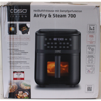 SALE OUT. Caso Steam & AirFry 700 Air fryer with Steam function, 1700 W, Capacity 7 L, Black | Caso | Air Fryer with Steam Funct SALE OUT. Caso Steam & AirFry 700 Air fryer with Steam function, 1700 W, Capacity 7 L, Black | Caso | Air Fryer with Steam Funct
