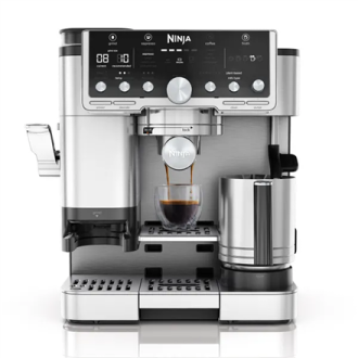 NINJA | Coffee Maker | ES701EU Luxe Caf Pro | Pump pressure 9 bar | Built-in milk frother | Ground | 1650 W | Black/Stainless St NINJA | Coffee Maker | ES701EU Luxe Caf Pro | Pump pressure 9 bar | Built-in milk frother | Ground | 1650 W | Black/Stainless St