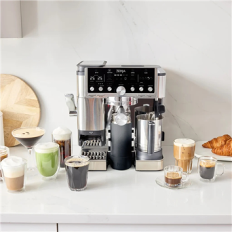 NINJA | Coffee Maker | ES701EU Luxe Caf Pro | Pump pressure 9 bar | Built-in milk frother | Ground | 1650 W | Black/Stainless St NINJA | Coffee Maker | ES701EU Luxe Caf Pro | Pump pressure 9 bar | Built-in milk frother | Ground | 1650 W | Black/Stainless St