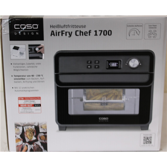 SALE OUT. | Caso | Air Fryer | 03000 AirFry Chef 1700 | Power 1700 W | Capacity 22 L | Black | DAMAGED PACKAGING | 24 month(s) SALE OUT. | Caso | Air Fryer | 03000 AirFry Chef 1700 | Power 1700 W | Capacity 22 L | Black | DAMAGED PACKAGING | 24 month(s)