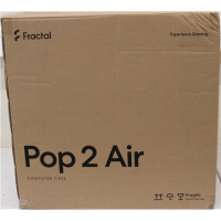 SALE OUT. Fractal Design Pop 2 Air, Black Solid | Fractal Design Case | Pop 2 Air | ATX | Black Solid | DAMAGED PACKAGING, SCRAT 
