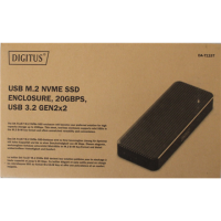 SALE OUT. | Digitus USB M.2 hard disk enclosure, SSD, external, NVMe, 20Gbps, USB 3.2 Gen2x2 | DA-71157 | DEMO 