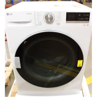 SALE OUT. | LG Dryer Machine | RH80V9AV3N | Energy efficiency class C | Front loading | 8 kg | LED | Depth 69 cm | Wi-Fi | White SALE OUT. | LG Dryer Machine | RH80V9AV3N | Energy efficiency class C | Front loading | 8 kg | LED | Depth 69 cm | Wi-Fi | White