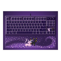 Razer Ornata V3 Tenkeyless | Gaming keyboard | Wired | US | Razer Mecha-Membrane Switches | Wrist Rest | Pok mon Espeon/Umbreon  