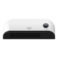 Adler LED Air Curtain Heater | AD 7751 | Air curtain | 2000 W | White