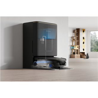 Ecovacs DEEBOT T90S PRO OMNI Vacuum Cleaner,Robot,Wet&Dry,40000Pa,TruEdge 3.0,ZeroTangle 4.0,OZMO Roller 3.0,Black+OMNI Auto-Emp