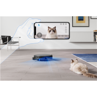 Ecovacs DEEBOT T90S PRO OMNI Vacuum Cleaner,Robot,Wet&Dry,40000Pa,TruEdge 3.0,ZeroTangle 4.0,OZMO Roller 3.0,Black+OMNI Auto-Emp