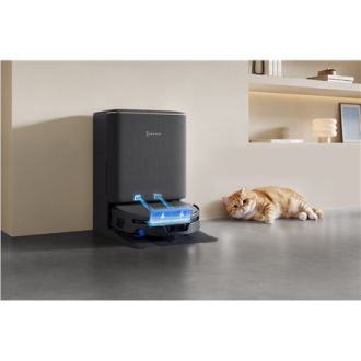 Ecovacs DEEBOT T90S PRO OMNI Vacuum Cleaner,Robot,Wet&Dry,40000Pa,TruEdge 3.0,ZeroTangle 4.0,OZMO Roller 3.0,Black+OMNI Auto-Emp