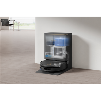 Ecovacs DEEBOT T90S PRO OMNI Vacuum Cleaner,Robot,Wet&Dry,40000Pa,TruEdge 3.0,ZeroTangle 4.0,OZMO Roller 3.0,Black+OMNI Auto-Emp
