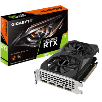 Gigabyte GeForce RTX 3050 WINDFORCE OC V2 6G | NVIDIA | 6 GB | GeForce RTX 3050 | GDDR6 | HDMI ports quantity 2 | PCI-E 4.0 | Me