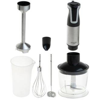 Adler | AD 4627 | Hand Blender Set | 1800 W | Number of speeds 20 | Turbo mode | Chopper | Stainless Steel/Black Adler | AD 4627 | Hand Blender Set | 1800 W | Number of speeds 20 | Turbo mode | Chopper | Stainless Steel/Black