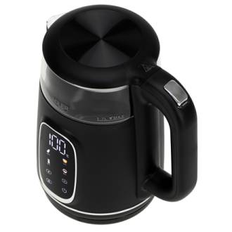 Adler Kettle with LED Display | AD 1305 | Electric | 2200 W | 1.7 L | Plastic | 360 rotational base | Black/Silver Adler Kettle with LED Display | AD 1305 | Electric | 2200 W | 1.7 L | Plastic | 360 rotational base | Black/Silver