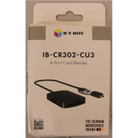 SALE OUT. | Raidsonic 4-in-1 Card Reader with USB 3.2 Gen 1 Type-A + Type-C | IB-CR302-CU3 | DAMAGED PACKAGING 