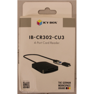 SALE OUT. | Raidsonic 4-in-1 Card Reader with USB 3.2 Gen 1 Type-A + Type-C | IB-CR302-CU3 | DAMAGED PACKAGING SALE OUT. | Raidsonic 4-in-1 Card Reader with USB 3.2 Gen 1 Type-A + Type-C | IB-CR302-CU3 | DAMAGED PACKAGING