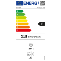 INDESIT Freezer | FINS 1261 S4E | Energy efficiency class E | Upright | Free standing | Height 171 cm | Total net capacity 244 L 
