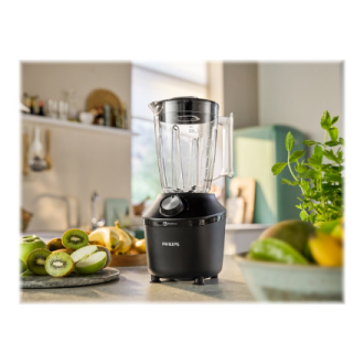 Philips Blender | HR2291/01 3000 Series | Tabletop | 600 W | Jar material Glass | Jar capacity 2 L | Ice crushing | Black Philips Blender | HR2291/01 3000 Series | Tabletop | 600 W | Jar material Glass | Jar capacity 2 L | Ice crushing | Black