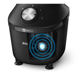 Philips Blender | HR2291/01 3000 Series | Tabletop | 600 W | Jar material Glass | Jar capacity 2 L | Ice crushing | Black Philips Blender | HR2291/01 3000 Series | Tabletop | 600 W | Jar material Glass | Jar capacity 2 L | Ice crushing | Black