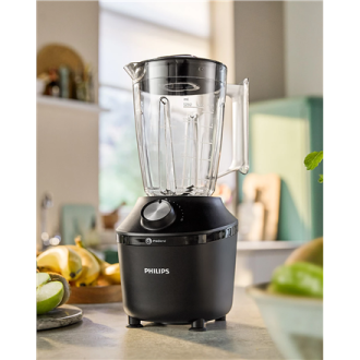 Philips Blender | HR2291/01 3000 Series | Tabletop | 600 W | Jar material Glass | Jar capacity 2 L | Ice crushing | Black Philips Blender | HR2291/01 3000 Series | Tabletop | 600 W | Jar material Glass | Jar capacity 2 L | Ice crushing | Black