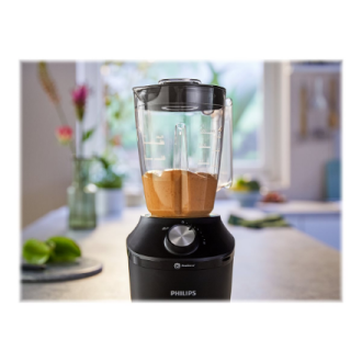 Philips Blender | HR2291/01 3000 Series | Tabletop | 600 W | Jar material Glass | Jar capacity 2 L | Ice crushing | Black Philips Blender | HR2291/01 3000 Series | Tabletop | 600 W | Jar material Glass | Jar capacity 2 L | Ice crushing | Black