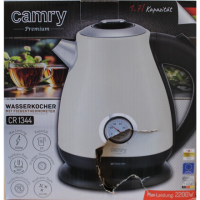 SALE OUT. Camry CR 1344 Electric kettle with a thermometer 1,7L, Cream | SALE OUT. | Camry Kettle with a thermometer | CR 1344 |