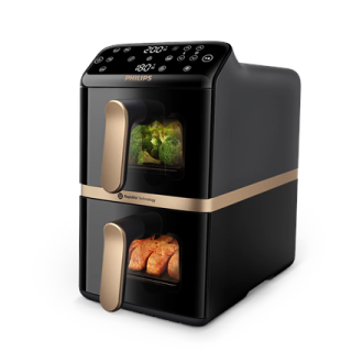Philips Dual Basket Airfryer | NA462/70 4000 Series | Power 2750 W | Capacity 10 L | Rapid Air technology | Black Philips Dual Basket Airfryer | NA462/70 4000 Series | Power 2750 W | Capacity 10 L | Rapid Air technology | Black